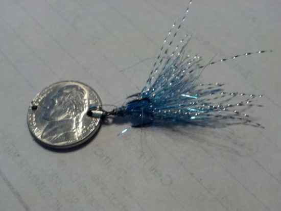handmade coin fly fishing lure